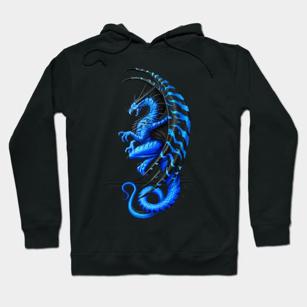 Master Dragon Blue Hoodie by chriskar